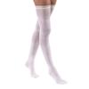 JOBST Anti-Embolism Compression Stockings, 18 mmHg, Thigh High, Closed Toe, White, Small Short view 1
