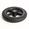 12x1.5 Electric Wheelchair Rear Wheel Parts, 12inch Wheelchair Replacement Wheels Parts with Bearing, Honeycomb Solid Tire, Nylon Hub, Bearing: 12mm view 1