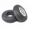 9inch Wheelchair Replacement Wheels Parts, Wheelchair Front Wheels Casters Accessories, Pneumatic Tires, Aluminum Alloy Hub, Bearing 15mm, 1 Pair view 4