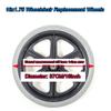 16x1.75 Wheelchair Replacement Wheels Accessories, Spare Wheels for Wheelchair Rear Wheel, Non-Slip Solid Tire, Suitable for Manual Wheelchair, Trolley, Bearing: 14mm, 1Pair view 2