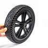 12inch Electric Wheelchair Replacement Wheels Accessories, Honeycomb Wheelchair Rear Wheels, Explosion Proof Solid Tire, Suitable for Most Electric Wheelchairs, Key Width: 6mm, 1 Pair view 1