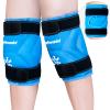 KingPavonini XXL Knee Ice Pack Wrap Around Entire Knee After Surgery, Large Reusable Gel Ice Pack for Injuries, Pain Relief, Swelling, Sports Injuries, 2 Pack (Sky-Blue) view 2
