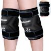 KingPavonini XXL Knee Ice Pack Wrap Around Entire Knee After Surgery, Large Reusable Gel Ice Pack for Injuries, Pain Relief, Swelling, Sports Injuries, 2 Pack (Black) view 2