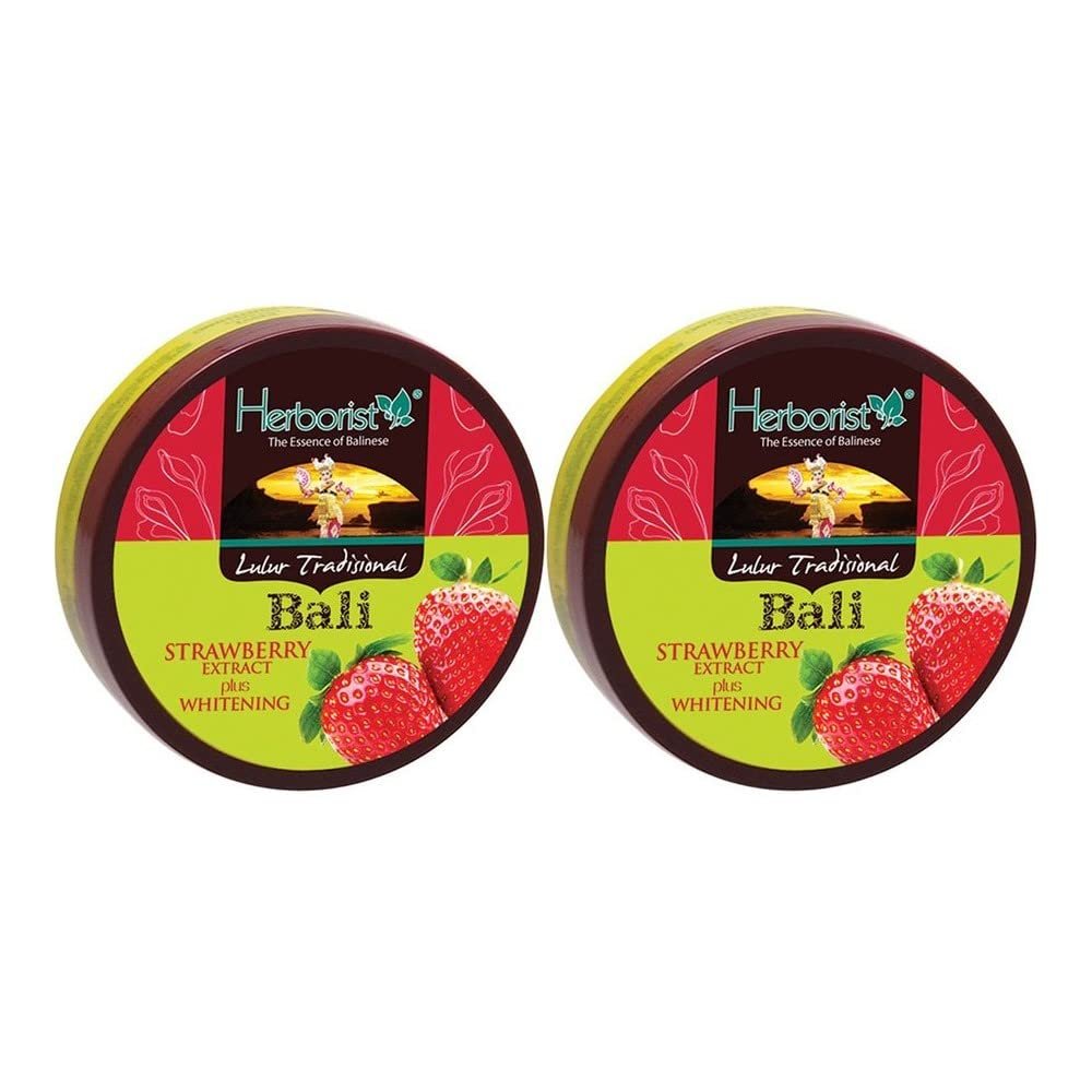 Herborist Lulur Tradisional Bali 100g Strawberry (Pack of 2)