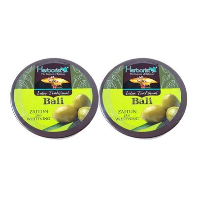 Herborist Lulur Tradisional Bali 100g Olive Zaitun (Pack of 2)