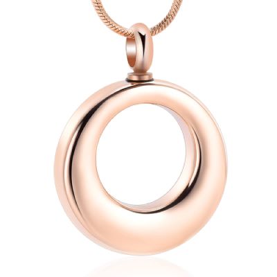 BIAIHQIE Cremation Jewelry Urn Necklace for Ashes Stainless Steel Circle of Life Eternity Memorial Keepsake Urn Pendant for Ashes
