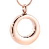 BIAIHQIE Cremation Jewelry Urn Necklace for Ashes Stainless Steel Circle of Life Eternity Memorial Keepsake Urn Pendant for Ashes view 1