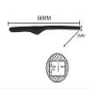 Caulo Replacement Kit of Temple Ear Socks and Nose Pads Compatible with Oakley Keel Blade OX3125 Wingback OX5089 Glass Eyeglass Frames (Black w Clear Nose Pads - 1 Set) view 3