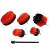 1/4in Stiff Scrubber Drill Attachment Brush 5pc with 1pc Extension view 2