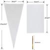 Clear Treat Bags, 200PCS Plastic OPP Cellophane Bag Party Favor with 200 Twist Ties for Bakery Cookies Candies Dessert Wedding Valentine Gifts view 3