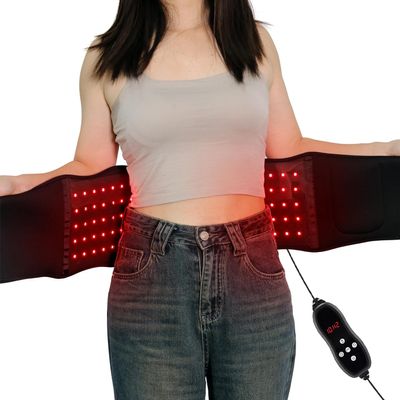 Supersred Red Light Therapy Belt for Body, 660nm 850nm Near Infrared Red Light Therapy Waist Wrap, with Remote Control, Timer, Vibration Therapy for Muscle Relaxation