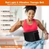 Supersred Red Light Therapy Belt for Body, 660nm 850nm Near Infrared Red Light Therapy Waist Wrap, with Remote Control, Timer, Vibration Therapy for Muscle Relaxation view 3