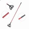 Matthew Cleaning Commercial Quick-Change Iron Mop Handle for Floor Cleaning Heavy Duty Mop Head Replacement Holder 60inch w/Plastic Gripper for Rags Side Gate Wet Mop Handles 12 Packs view 4