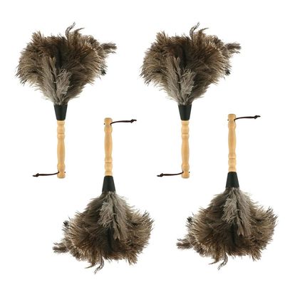 4PACKS 13" Ostrich Feather Duster Durable Dust Collecting Cleaning Tool in Wool Shop