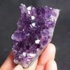 1Pcs Natural Uruguay Amethyst Cluster Home Decoration Purple Crystal Stone Mineral Specimens Cluster Decor,Uruguay Cluster,60-70g (1pcs) view 2