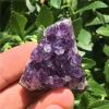1Pcs Natural Uruguay Amethyst Cluster Home Decoration Purple Crystal Stone Mineral Specimens Cluster Decor,Uruguay Cluster,60-70g (1pcs) view 3