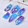 100% Natural Crystal Electroplate Stone Quartz Mineral Specimen Collection Home Decor Fish Tank Decoration,Electroplate Stone,45-50g (1pack) view 2