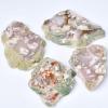 1PC Natural Sakura Agate Stone Polishing Raw Crystals Irregular Shaped Stone Agate Slices Quartz Gifts,agete,90-120g view 2