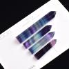 40-80mm Natural Crystal Colored Fluorite Hexagonal Prisms Crystal Point Stone Stone Gift,Random Delivery,40-50mm view 3