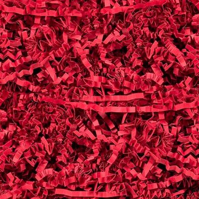 Creavvee Gift Packaging Shredded Paper Protection & Decoration Material 200g Red