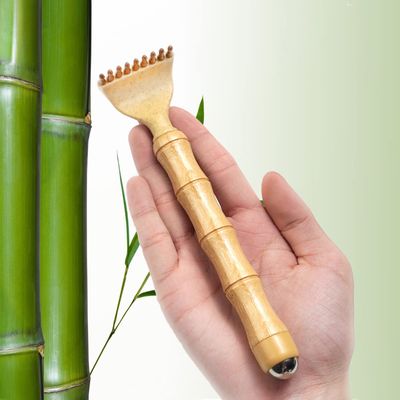 YEHORIN Back Scratcher Telescoping, Portable Extendable Bamboo Backscratcher for Men for Women with Beautiful Gift Packaging, Body Scratcher for AdultsRoll Ball