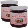 Gourmet Strawberry Blackcurrant Jam with More Fruit and Less Sugar (2 Pack, 2, Count) view 1