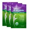 225 Piece BrightWorks Fresh Mint + Whitening Dental Flossers with Plant-Based Handles, Super-Strong Floss and Mint-Flavored Floss with Micro-Crystals, 75 Count (Pack of 3) view 1