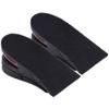 Beufee Men Women Height Increase Insoles, 2 Layer Shoes Insoles Heel Insert 5cm/1.96inches Heels Lift Inserts Shoe Lift Pads Cushion, Black view 1