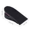 Beufee Men Women Height Increase Insoles, 2 Layer Shoes Insoles Heel Insert 5cm/1.96inches Heels Lift Inserts Shoe Lift Pads Cushion, Black view 3