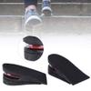 Beufee Men Women Height Increase Insoles, 2 Layer Shoes Insoles Heel Insert 5cm/1.96inches Heels Lift Inserts Shoe Lift Pads Cushion, Black view 4