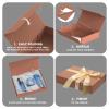 MOZRRO Gift Box 11.5 x 8.2 x 2.3 In Gift Boxes for Presents Magnetic Closure, Gift Boxes with Lids for Presents Birthday Luxury Jewelry T-shirts Gloves Scarves Books Clothes Gift Wrap - Rose Gold view 4