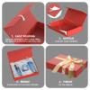 MOZRRO Gift Box 11.5 x 8.2 x 2.3 In Gift Boxes for Presents Magnetic Closure, Gift Boxes with Lids for Presents Birthday Luxury Jewelry T-shirts Gloves Scarves Books Clothes Gift Wrap - Red view 4