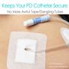 Split Drain Adhesive Bandages 4" x 4", PD Catheter Feeding Tube Pad Drainage G Tubes Holder Covers J Peg Tube Patch Peritoneal Dialysis Accessories Gtube Supplies (Pack of 20) view 2