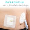 Split Drain Adhesive Bandages 4" x 4", PD Catheter Feeding Tube Pad Drainage G Tubes Holder Covers J Peg Tube Patch Peritoneal Dialysis Accessories Gtube Supplies (Pack of 20) view 3