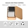 DOITOOL Tinplate Tins Set of 4 4.33 X 2.55 X 1.37 in Golden Empty Tin Box with Hinged Lid Small Gift Tinplate Box for Candy Wedding Party Favors Jewelry Usb Flash Drives Stationery Storage view 4