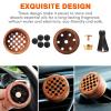 Essential Oil Car Diffuser, 2 PCS Checkered Car Aromatherapy Chequerboard Wood Diffuser with Vent Clip view 2