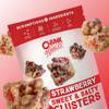 Chunk Nibbles Strawberry Snack Clusters - Real Freeze-Dried Strawberries, Pretzels & Corn Squares - Gourmet Fruity Sweet & Salty Snack, Handcrafted, No Artificial Colors - 4.25oz Resealable Pouch (3 Pack) view 3