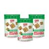 Chunk Nibbles Peppermint Snack Clusters - Holiday Sweet & Salty Snack Mix with Pretzels, Corn Squares & Peanuts - Festive Mint Flavor, Handcrafted, Small Batch - 4.25oz Resealable Pouch (3 Pack) view 1