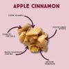 Chunk Nibbles Apple Cinnamon Snack Clusters - Award-Winning Blend with Real Apples, Pretzels & Corn Squares - Cozy Fall Flavor, Handcrafted - Gourmet Treat - 4.25oz Resealable Pouch (3 Pack) view 4