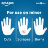Amazon Basic Care Heavy-Duty Fabric Adhesive Bandages, First Aid and Wound Care Supplies, One Size, 100 Count view 4