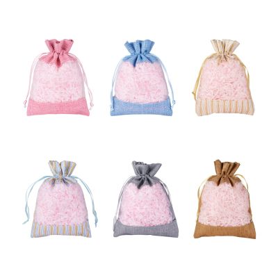 Pandahall 30Pcs Drawstring Burlap Gift Bags with Sheer Window Organza Candy Goody Treat Bag Pouches for Wedding Party Favors Christmas Gifts Cosmetic Sample Pouch (Mixed Color)