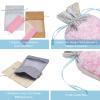 Pandahall 30Pcs Drawstring Burlap Gift Bags with Sheer Window Organza Candy Goody Treat Bag Pouches for Wedding Party Favors Christmas Gifts Cosmetic Sample Pouch (Mixed Color) view 4