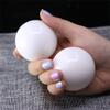 1Pair 50mm Natural Jade Baoding Ball Fitness Handball Quartz Sphere Relaxation Hand Wrist Exercise Stone,White Jade view 1
