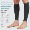 KEKING Calf Compression Sleeves for Men Women, Leg Compression Sleeves, Footless Compression Socks for Running, Shin Splint Support for Sports, Varicose Vein Treatment Legs & Pain Relief, Gray 3XL view 3