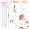 Thenshop Set of 400 Single Rose Sleeve Bulk Valentine Flower Packaging Kit 200 Pcs Single Flower Wrapping Bouquet Bags 200 Pcs Plastic Water Tubes for Mothers Day Wedding Graduation Birthday(White) view 3
