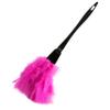 14 Inch Turkey Feather Duster  Lightweight Cleaning Brush for Home, Office, Furniture, Blinds, and Electronics (Rose Red) view 1