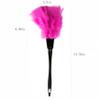 14 Inch Turkey Feather Duster  Lightweight Cleaning Brush for Home, Office, Furniture, Blinds, and Electronics (Rose Red) view 2