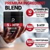 DEDICAD 5 HTP Supplement 1010mg - 60 Capsules - 3in1 Combined with Vitamin B6, L-Tryptophan - Comfortable Mood, Brain Health, Body Management & Immune System Support view 3