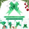 Sinmoe 2 Pack 100 ft Christmas Cellophane Wrap Set Include Long x 16 in Wide Cellophane Wrap Roll with 40 Pull Bows, Christmas Flower Gift Baskets Arts Crafts Party Supplies view 2