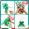 Sinmoe 2 Pack 100 ft Christmas Cellophane Wrap Set Include Long x 16 in Wide Cellophane Wrap Roll with 40 Pull Bows, Christmas Flower Gift Baskets Arts Crafts Party Supplies view 3